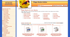 Desktop Screenshot of piggybanksonline.net